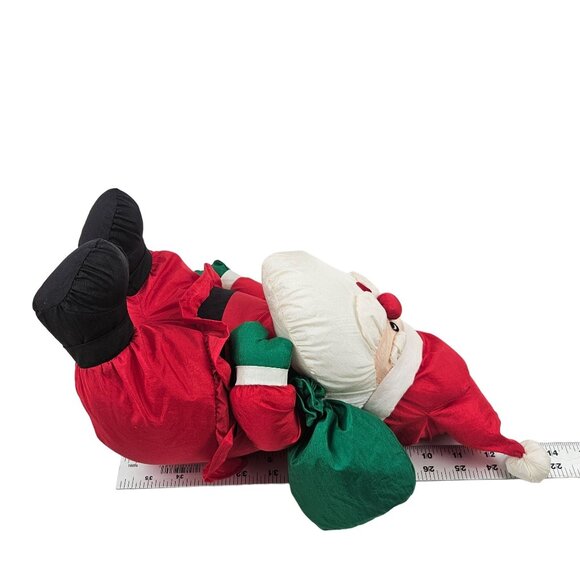 Vintage Santa Claus Plush Toy 12" James Alex Imported Polyester Christmas Decor - Picture 8 of 8